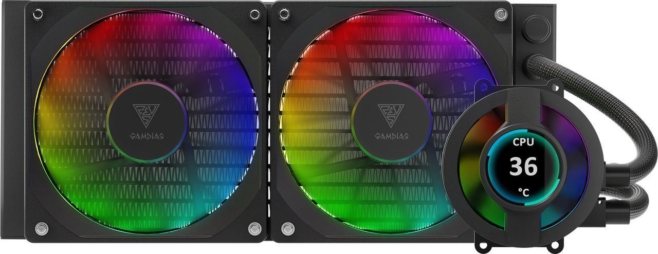 фото Водяне охолодження Gamdias Chione P3-240U Black (16321-01900-00000-G)