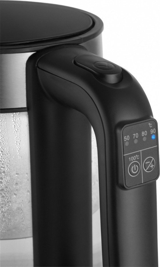 фото Електрочайник зі скла з регулюванням температури