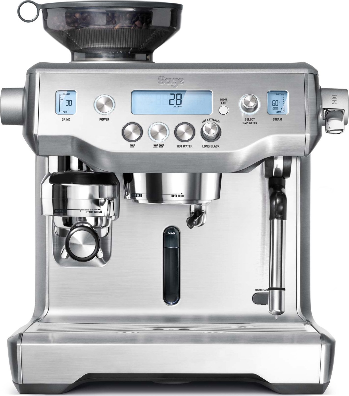 фото Ріжкова кавоварка еспресо Sage BES980BSS