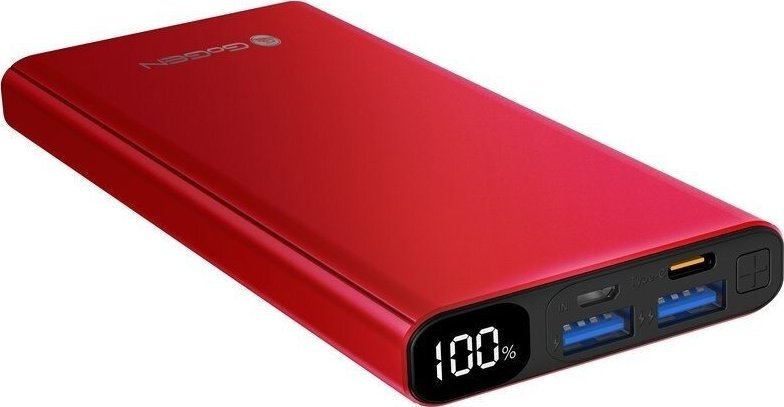 фото Зовнішній акумулятор (павербанк) Gogen PB100008R 10000mAh Red