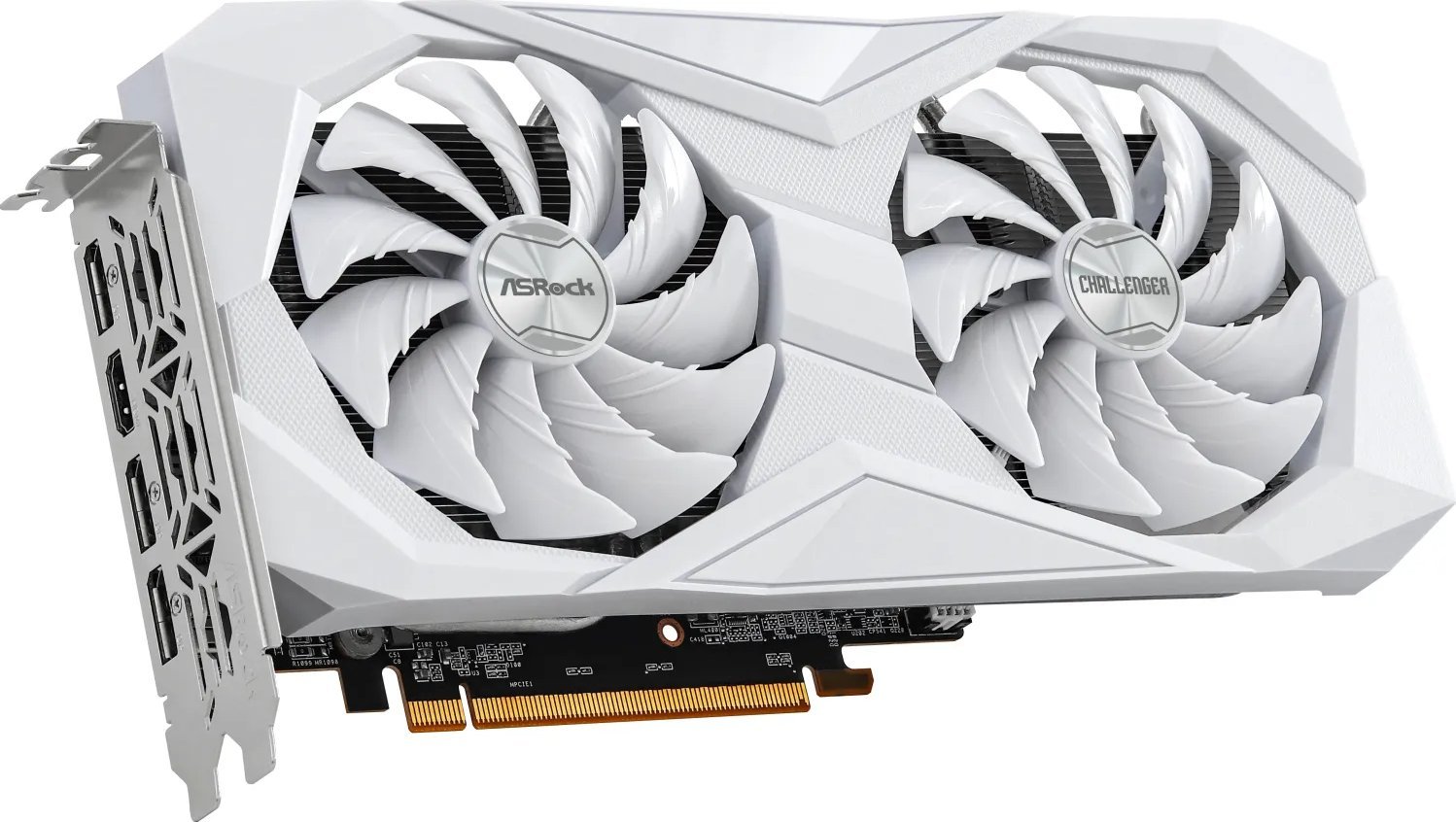 фото Відеокарта ASRock Radeon RX 6600 Challenger White 8GB (RX6600 CLW 8G)
