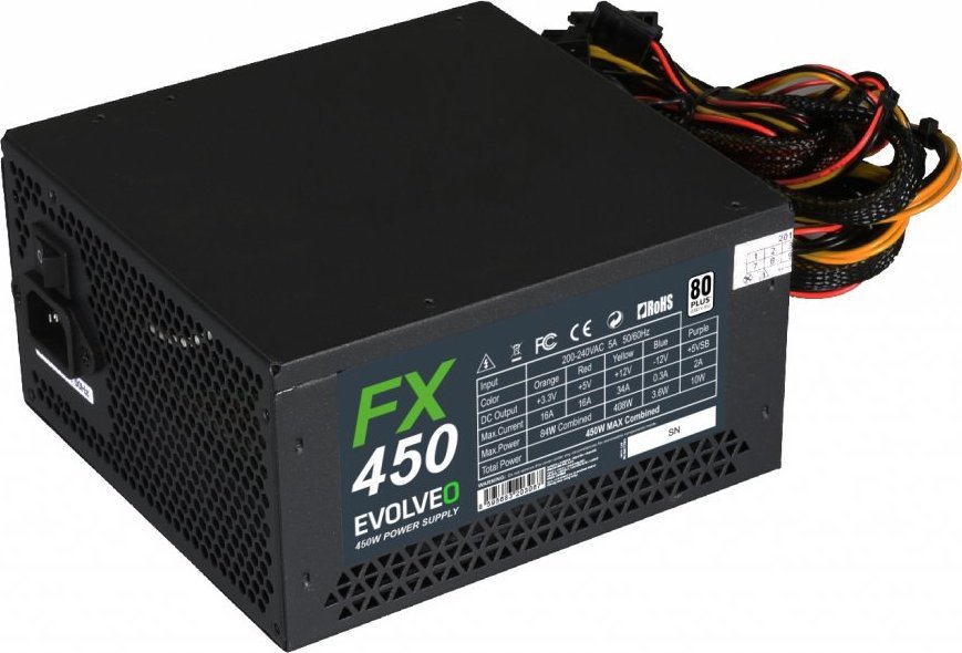 фото Блок живлення Evolveo FX 450W (CZEFX450)