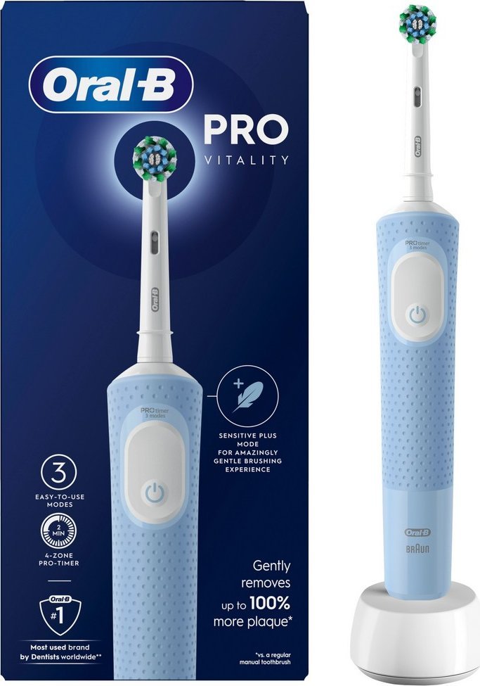фото Електрична зубна щітка Oral-B Vitality D103.413.3 PRO Protect X Clean Vapor Blue