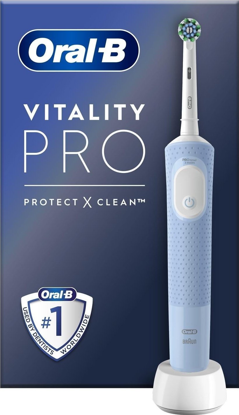 фото Електрична зубна щітка Oral-B Vitality D103.413.3 PRO Protect X Clean Vapor Blue