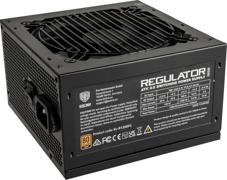 фото Блок живлення Kolink Regulator 1200W (KL-R1200FG)