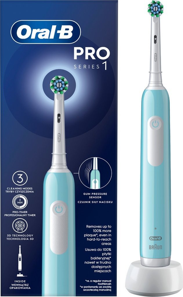 фото Електрична зубна щітка Oral-B Pro CrossAction Caribbean Blue