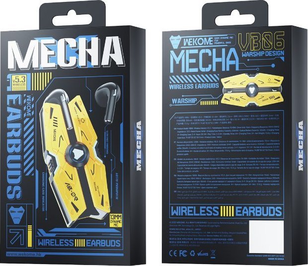 фото Навушники TWS Wekome VB06 Mecha Yellow