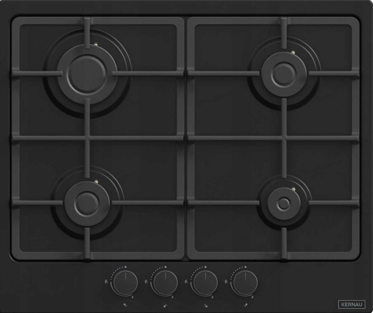 фото Газова варильна поверхня Kernau KGH 6423 CI Matt Black