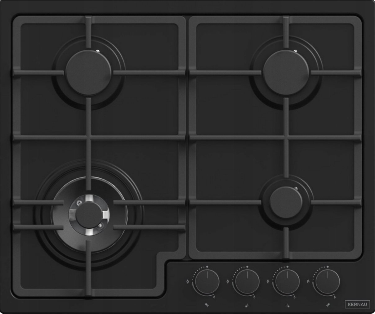 фото Газова варильна поверхня Kernau KGH 6423 T CI Matt Black