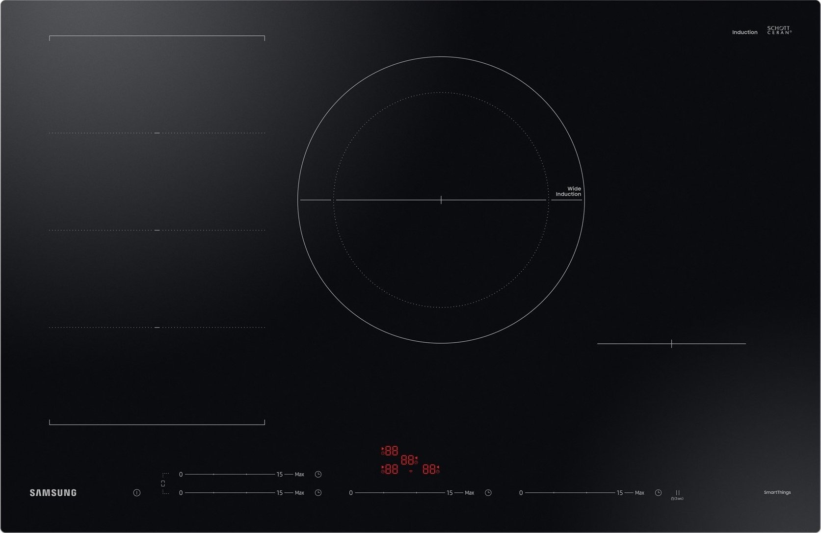 фото Індукційна варильна поверхня Samsung NZ84C6057FK