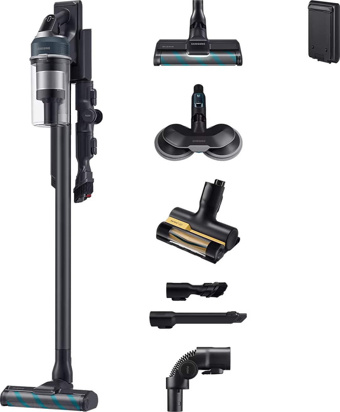 фото Вертикальний + ручний пилосос (2в1) Samsung Jet 85 Premium VS20C852FTB