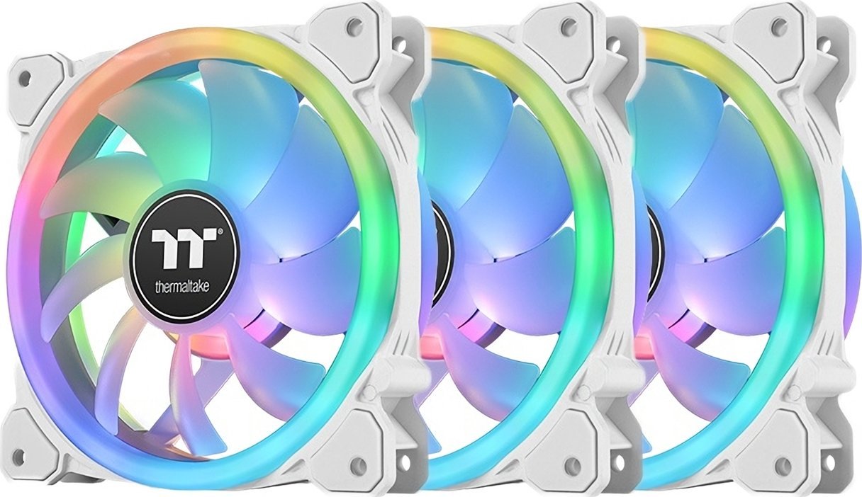 фото Вентилятор Thermaltake SwaFan 12 RGB Snow 3-pack (CL-F145-PL12SW-A)