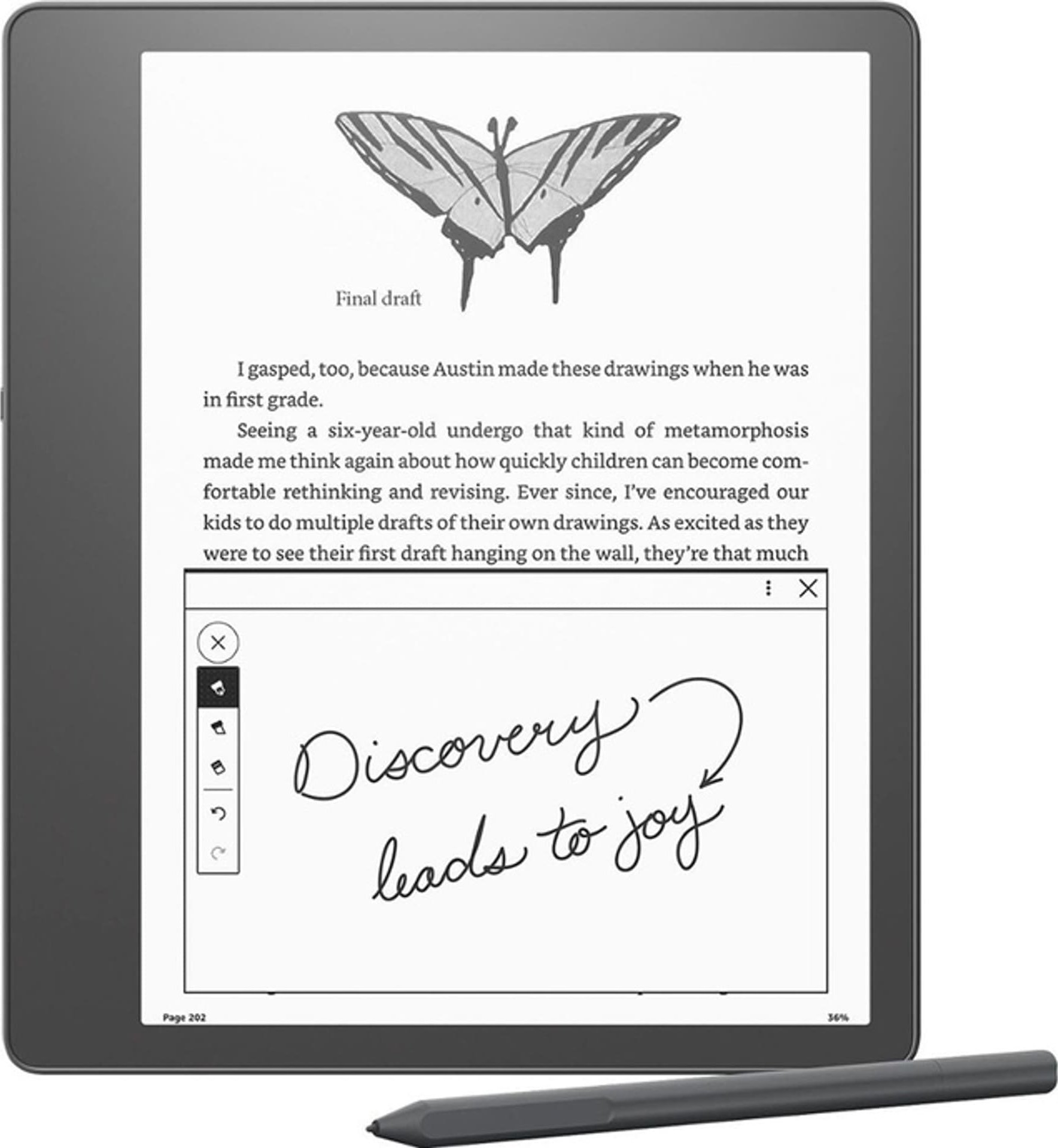 фото Електронна книга з підсвічуванням Amazon Kindle Scribe 32 GB Premium Pen (B09BSGFTHY)