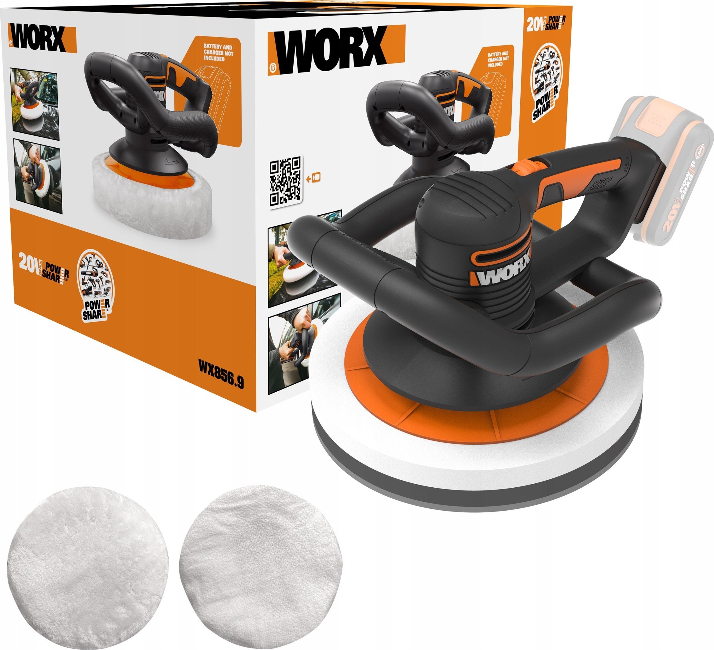 фото Полірувальна машина Worx WX856.9