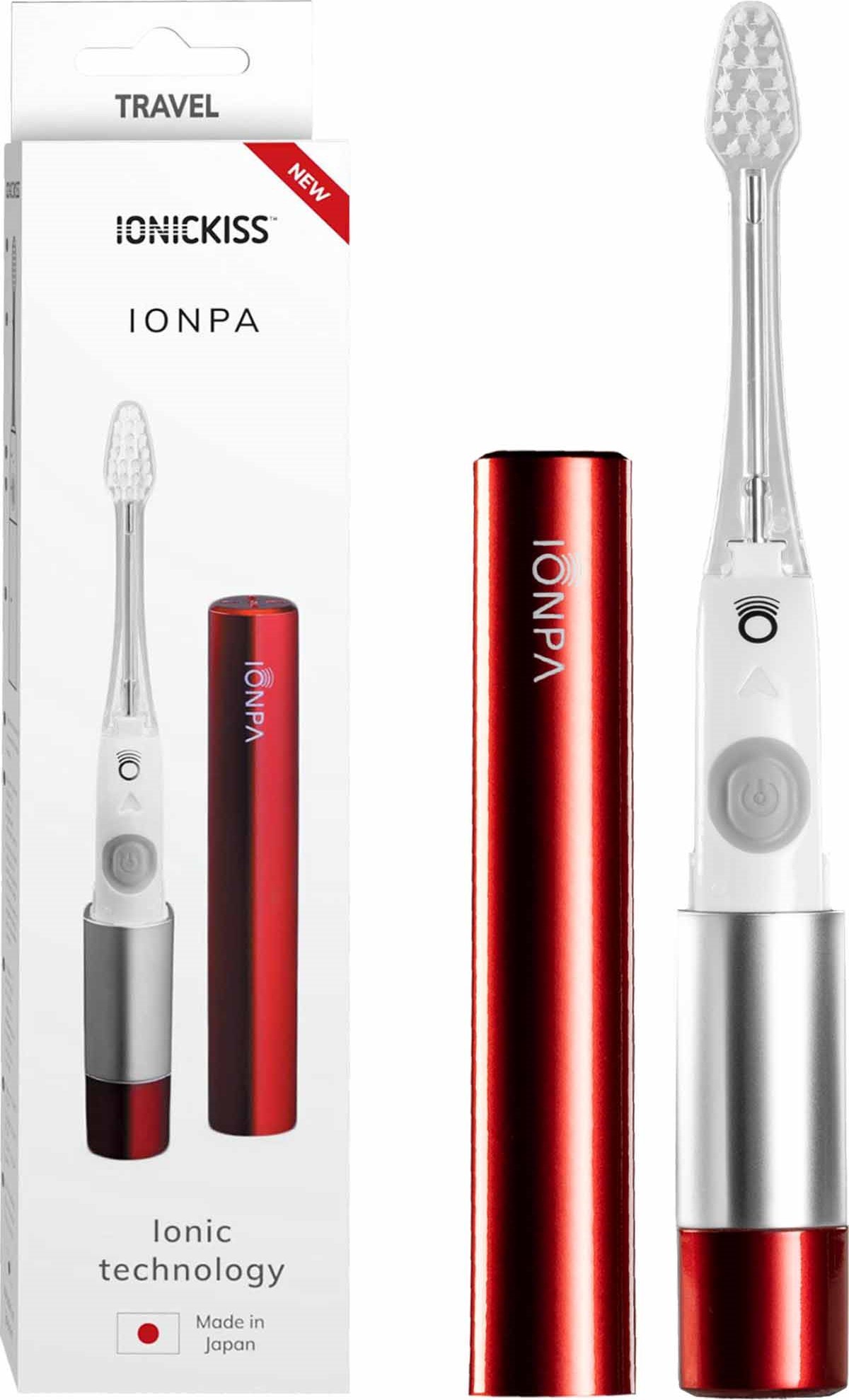 фото Електрична зубна щітка Ionickiss Ionpa Travel Red