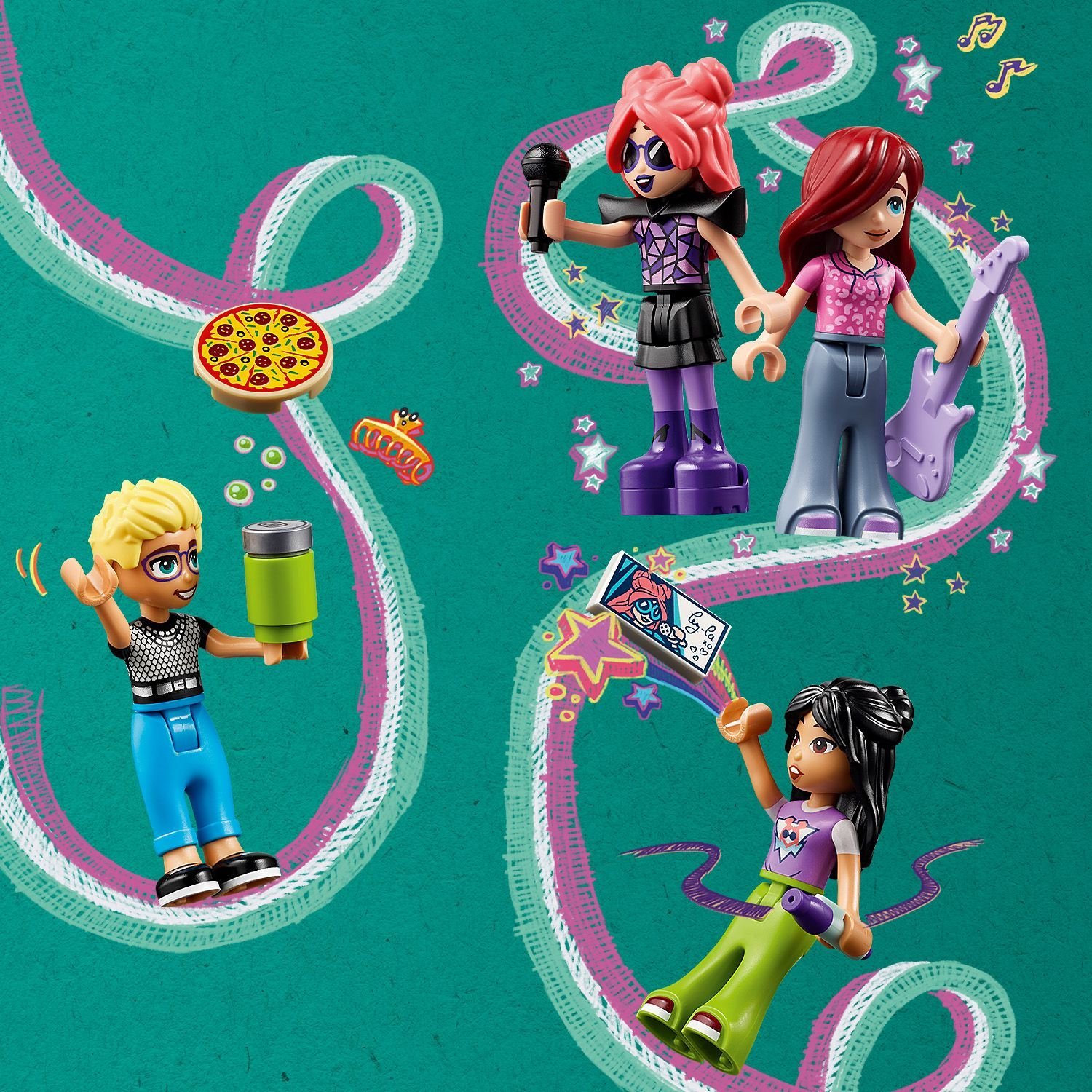 фото Блоковий конструктор LEGO Friends Автобус для музичного туру попзірки (42619)