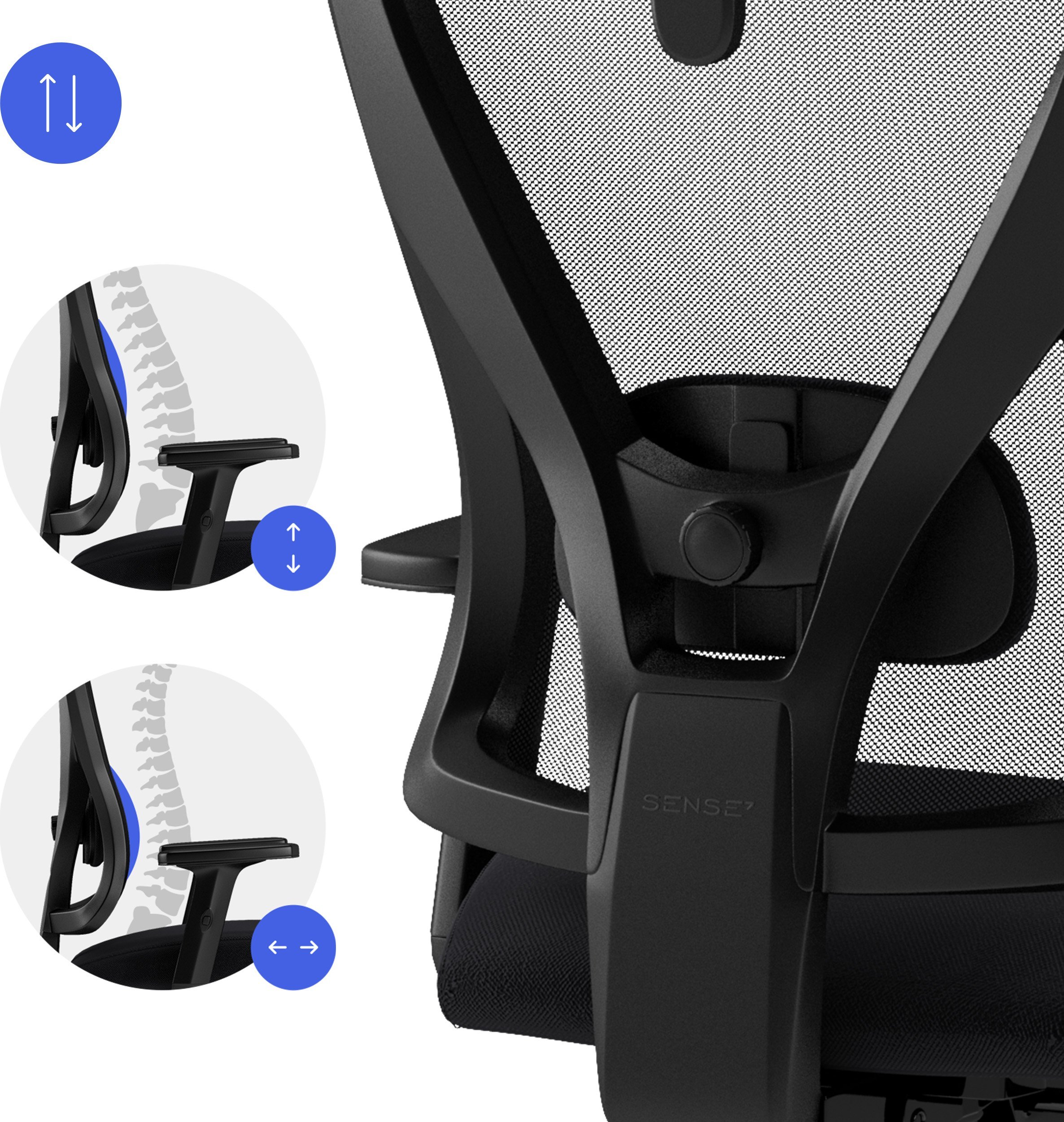 фото Офісне крісло Sense7 Tone Black