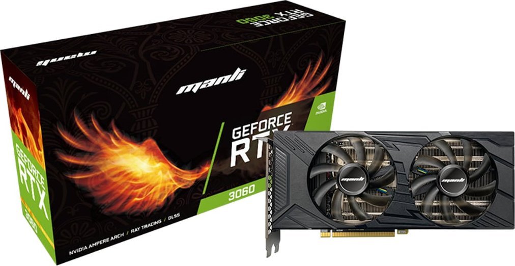 фото Відеокарта Manli GeForce RTX 3060 12GB GDDR6 (N63030600M25210)