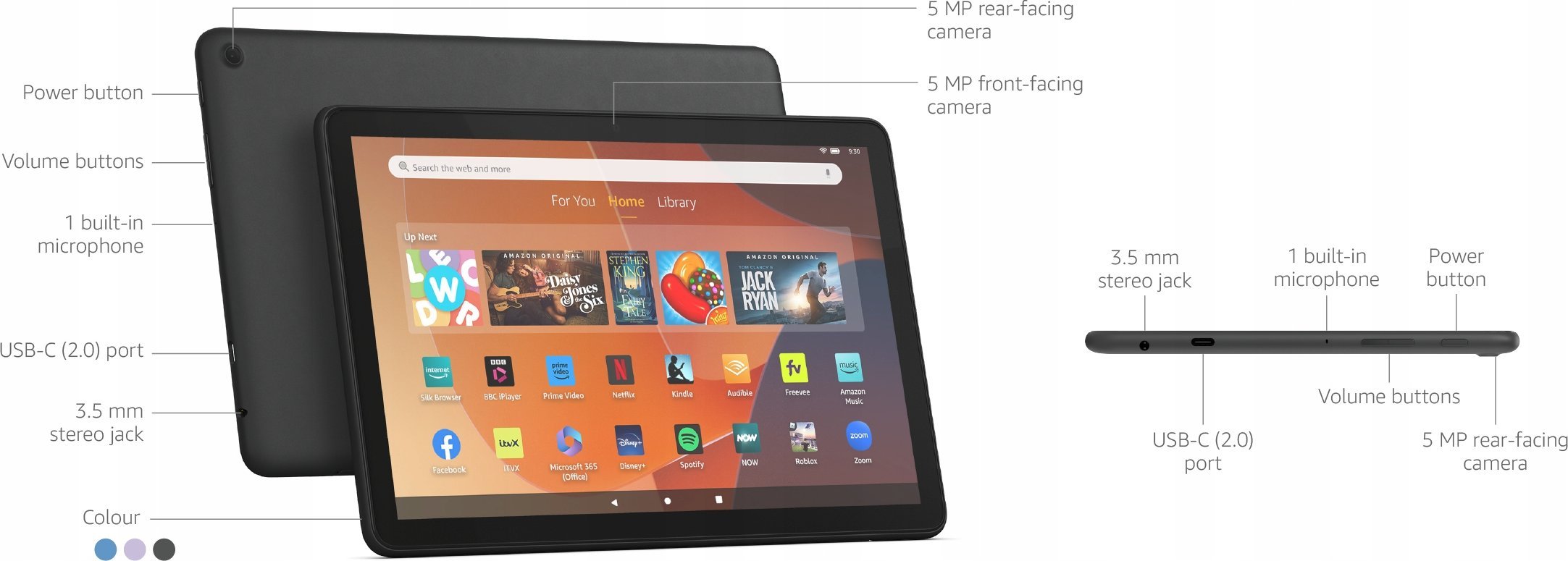 фото Планшет Amazon HD 10 32 GB Black (CI80160)