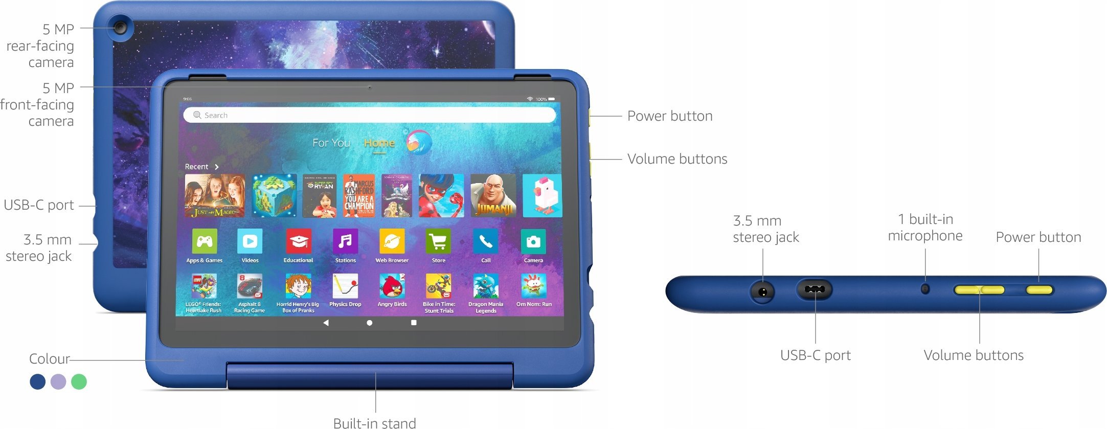 фото Планшет Amazon HD 10 Kids Pro 32 GB Purple (CI80169)