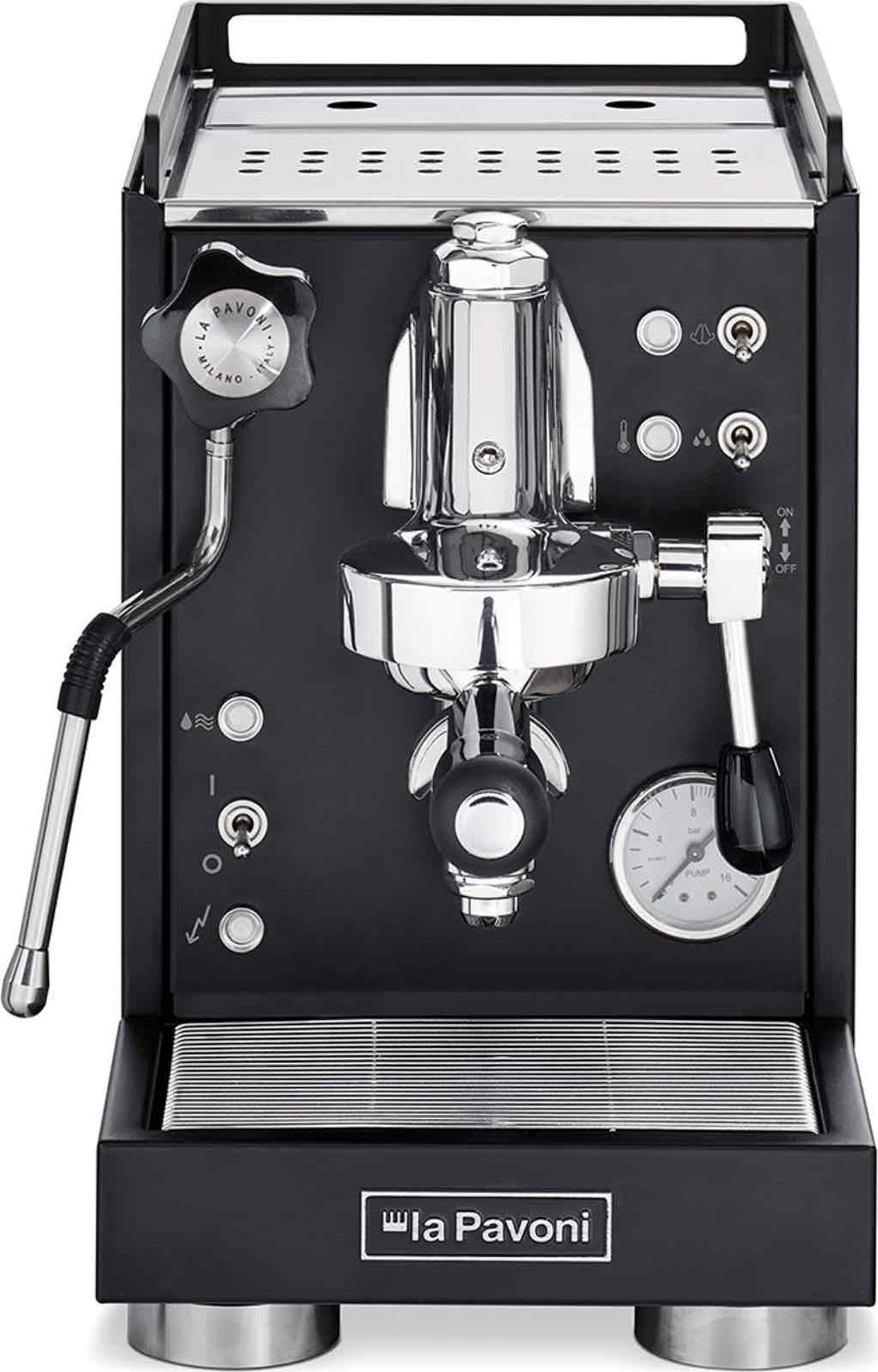 фото Рожковая кофеварка эспрессо La Pavoni Mini Cellini Black (LPSMCB01)