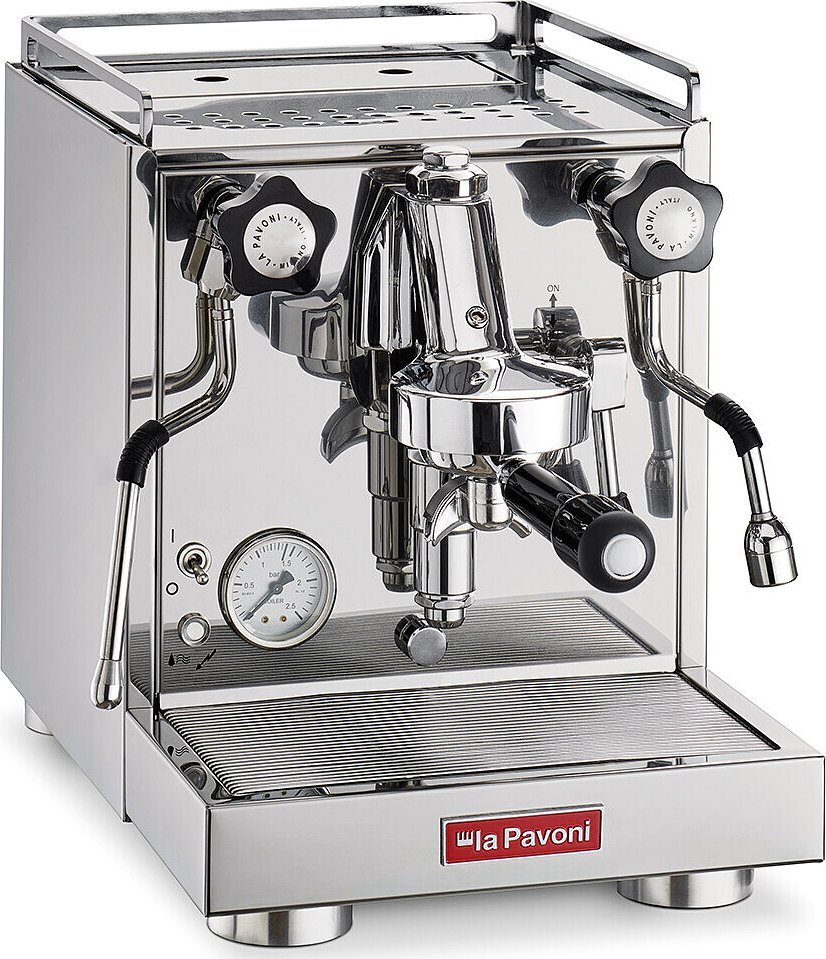 фото Ріжкова кавоварка еспресо La Pavoni New Cellini Classic Silver