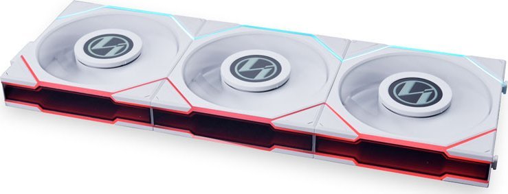 фото Вентилятор Lian Li Uni Fan TL LCD 120 Reverse Blade White 3-pack (G99.12RTLLCD3W.00)