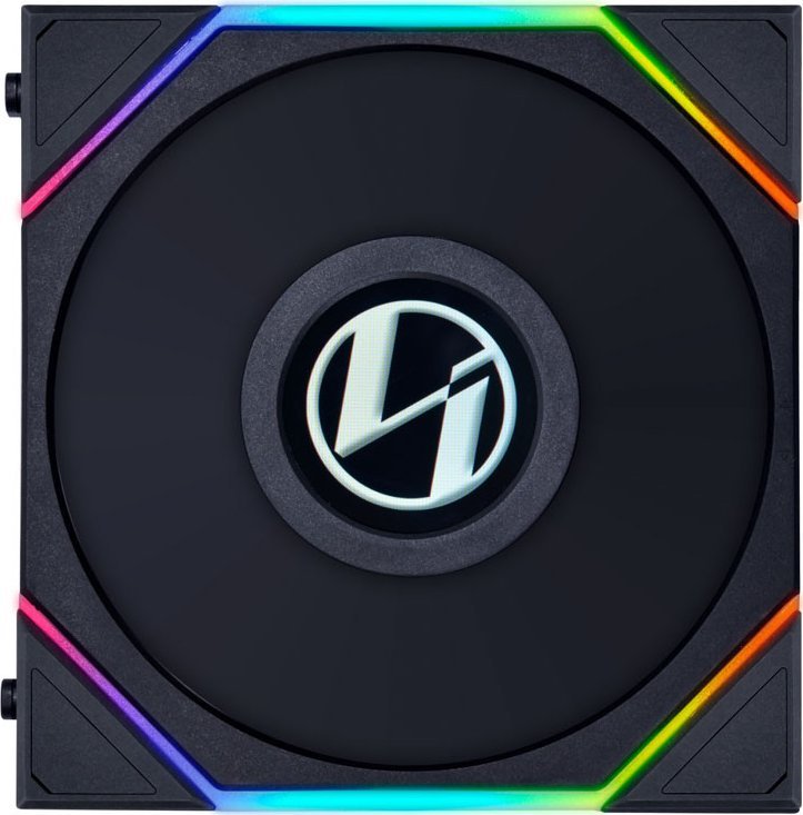 фото Вентилятор Lian Li Uni Fan TL LCD 120 Reverse Blade Black 3-pack (G99.12RTLLCD3B.00)