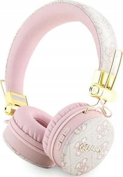 фото Навушники з мікрофоном Guess 4G Metal Logo Pink (GUBH704GEMP)