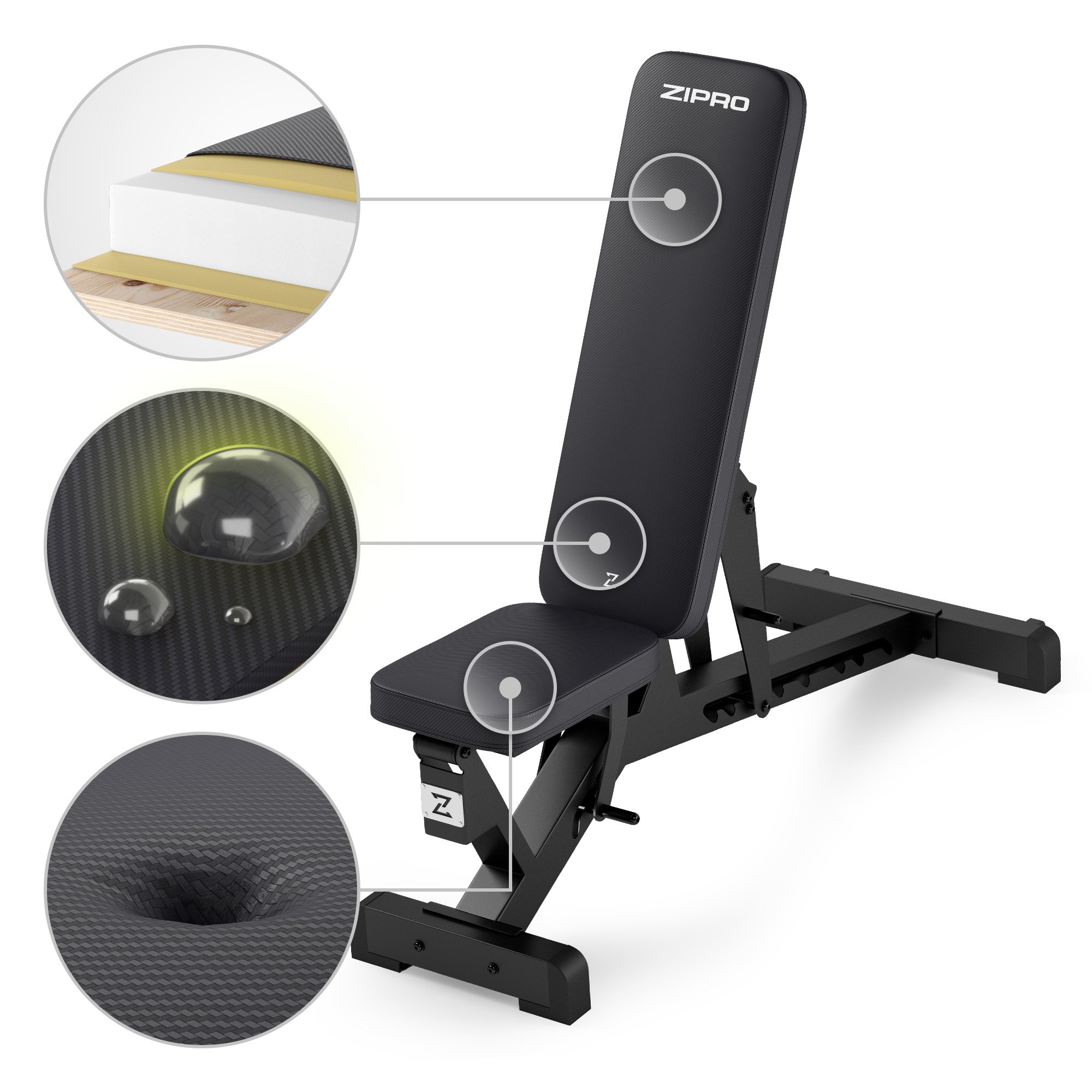 Комфорт скамьи Zipro Pumpiron