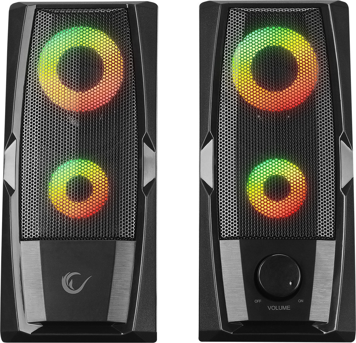 фото Мультимедійна акустика Rampage RMS 2.0 RGB (RMS-X9)