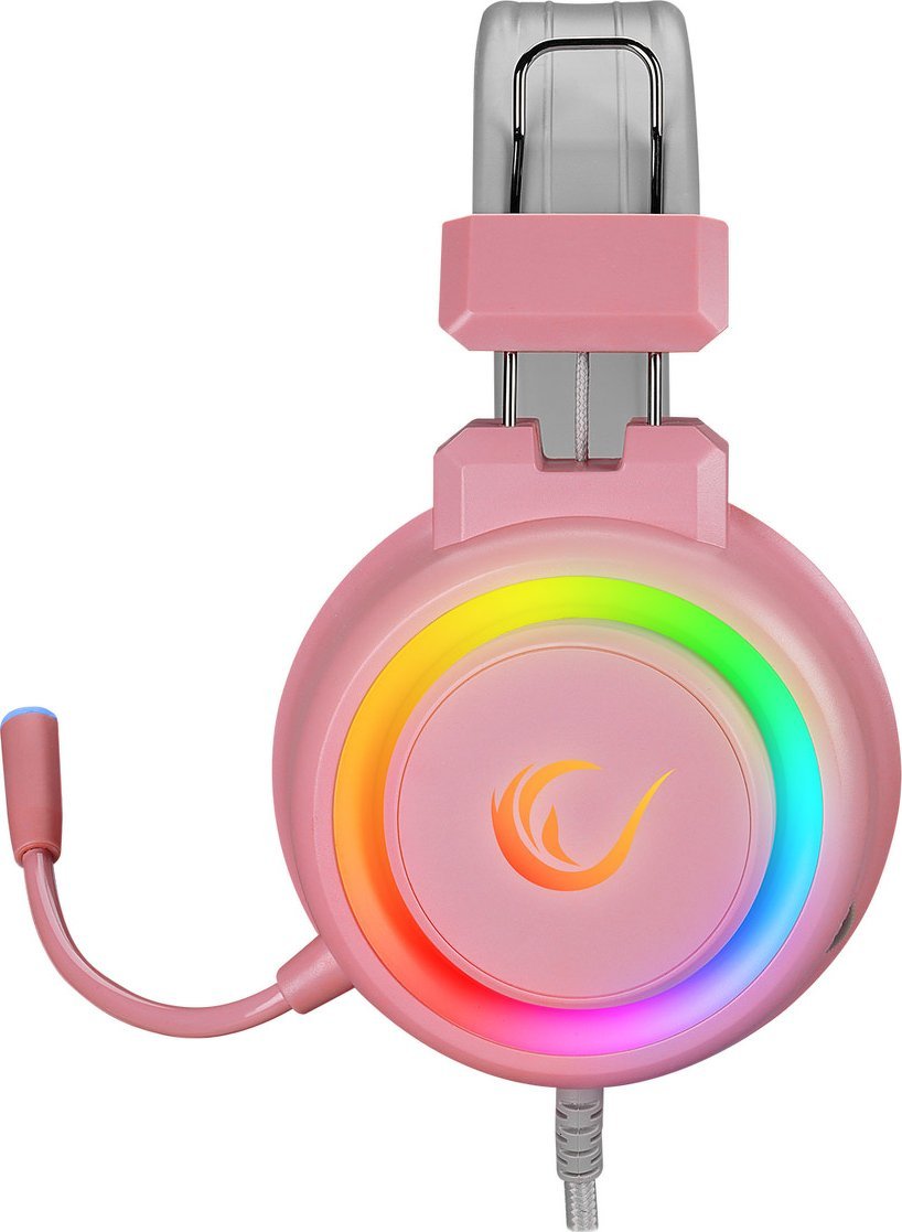 фото Навушники з мікрофоном Rampage Alquist RGB Pink (SN-R10)