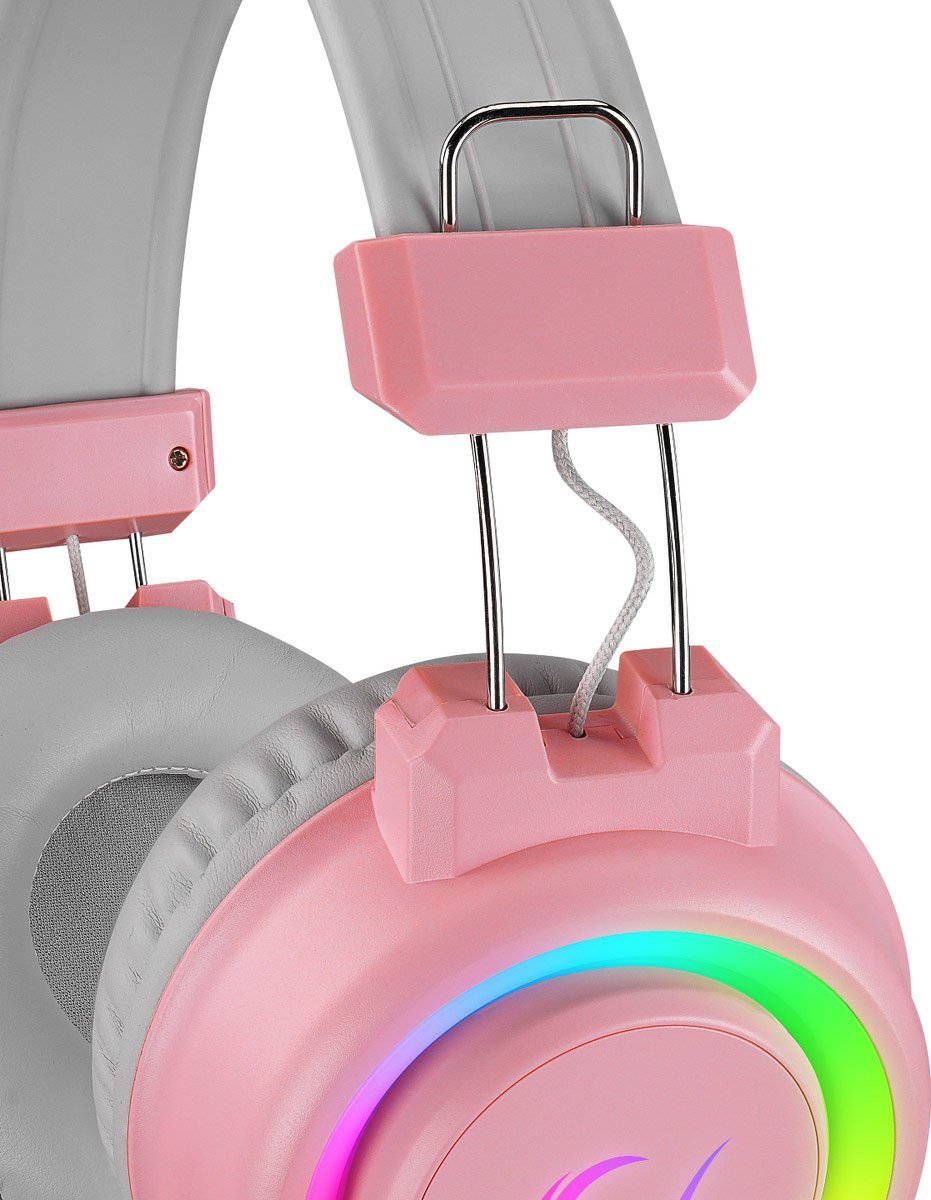 фото Навушники з мікрофоном Rampage Alquist RGB Pink (SN-R10)