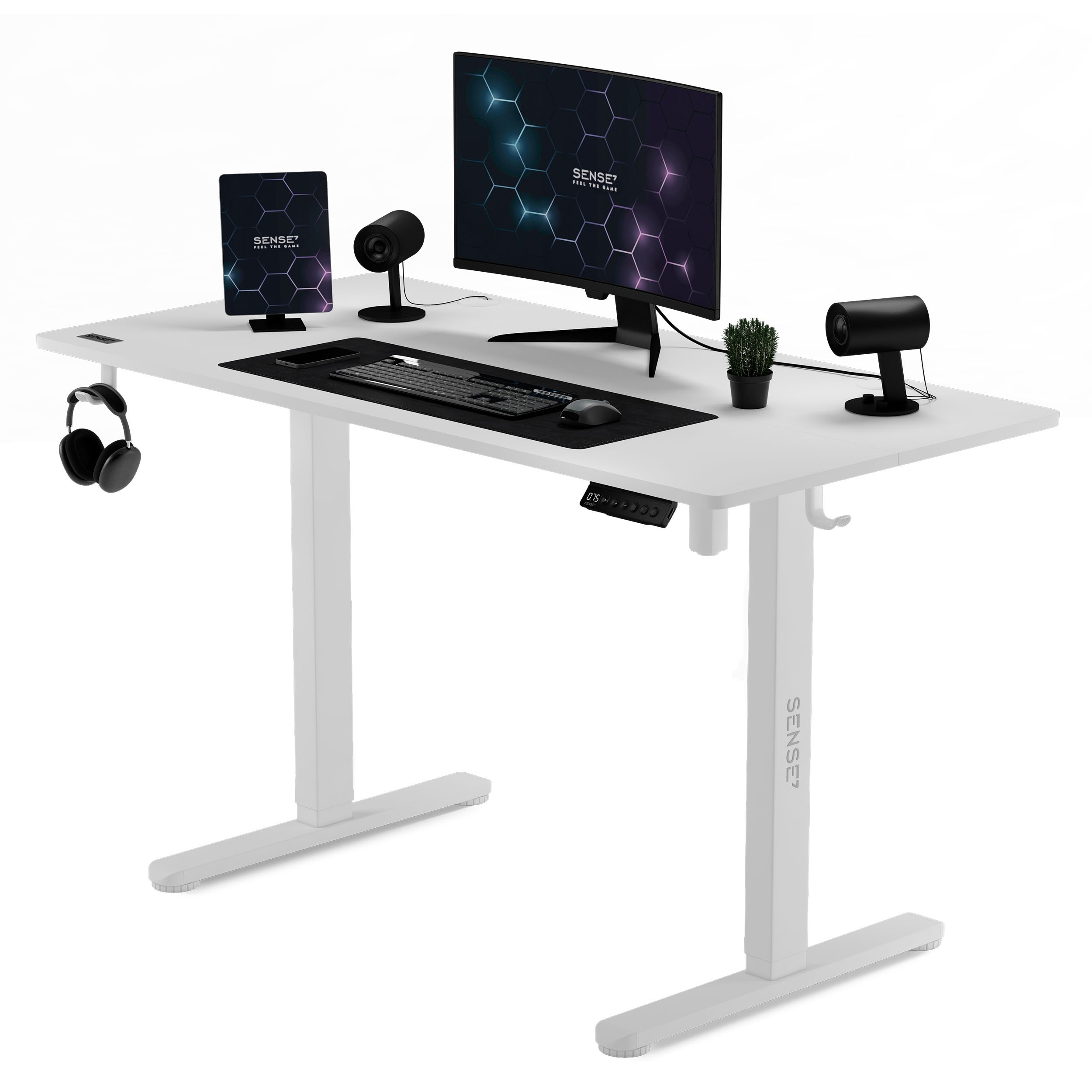 фото Геймерський ігровий стіл Sense7 Nojo White