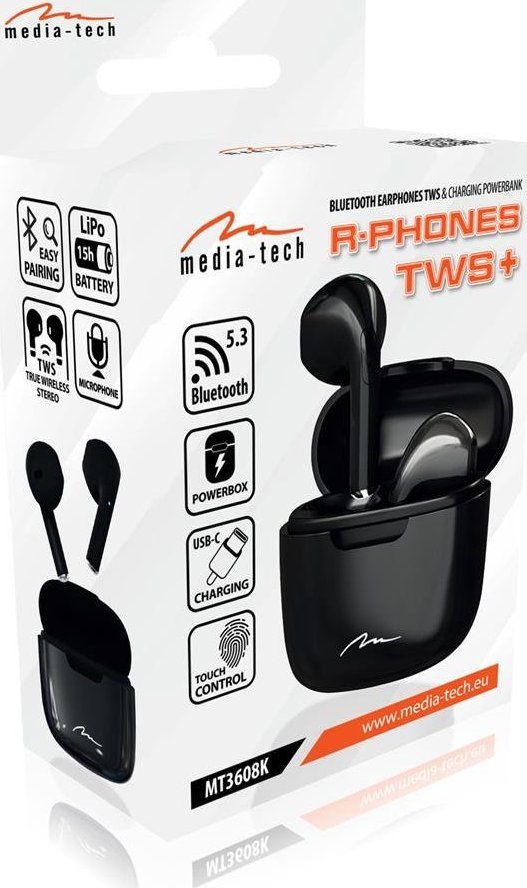 фото Навушники TWS Media-Tech R-Phones Black