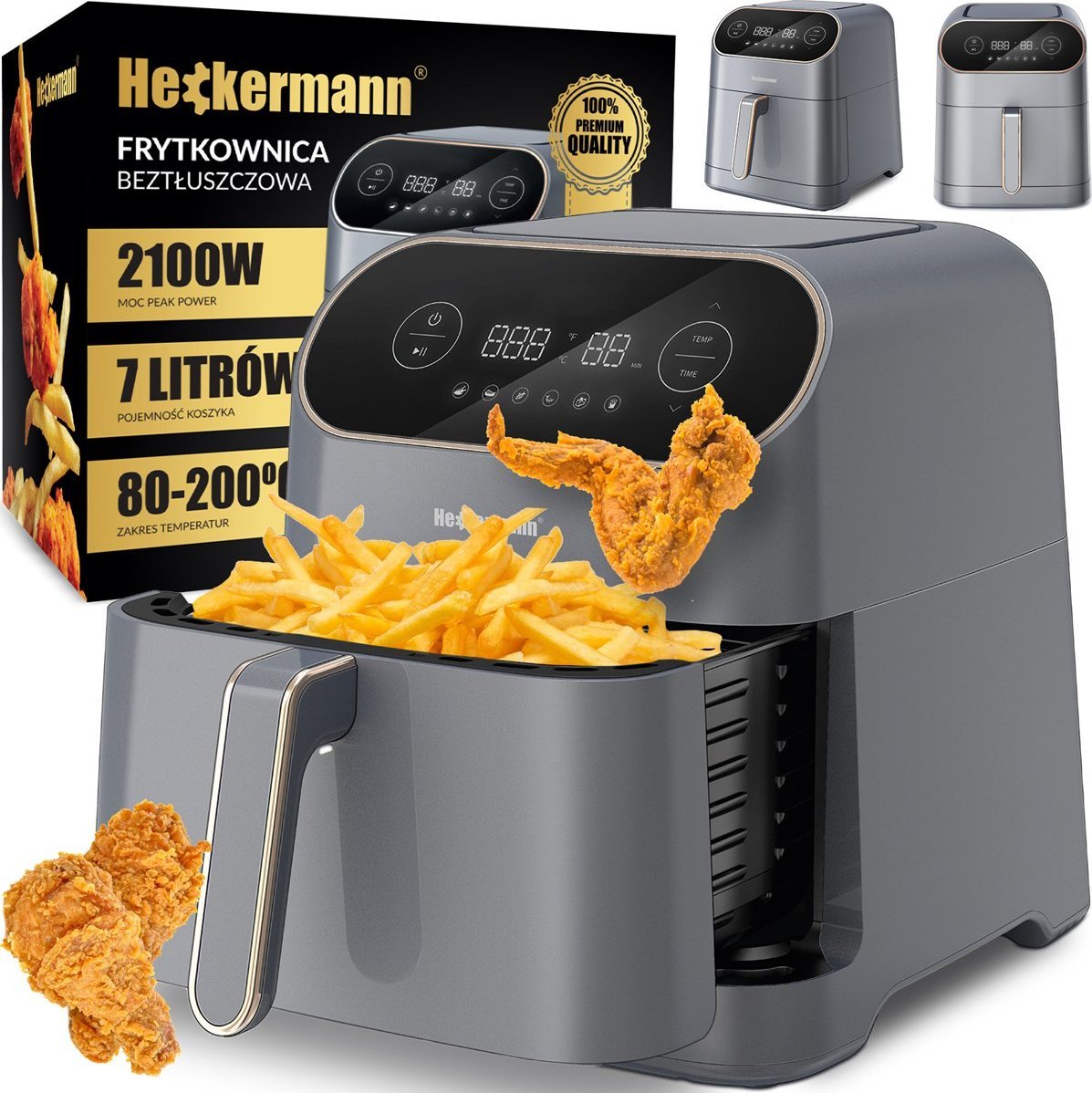 фото Мультипіч (аерофритюрниця) Heckermann AF06