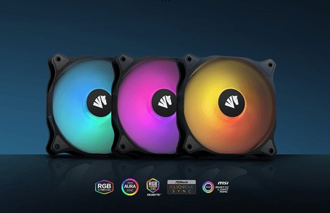 фото Вентилятор AsiaHorse WD-001 ARGB Black 3-pack