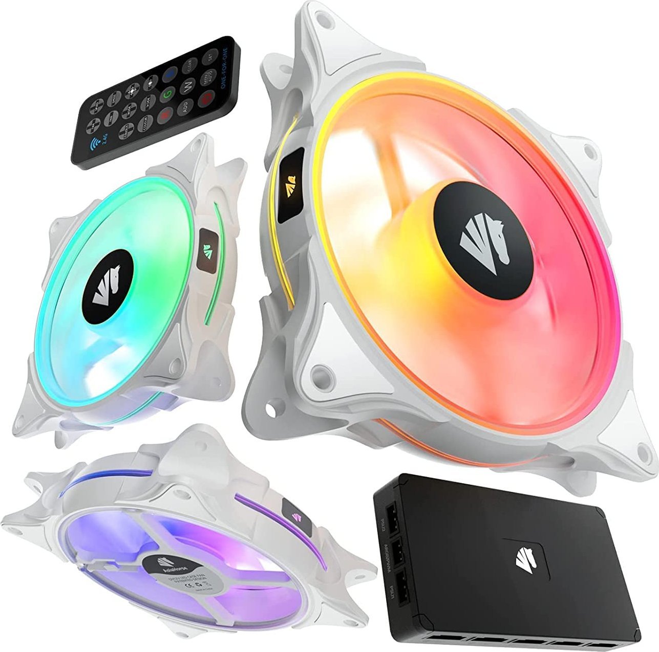 фото Вентилятор AsiaHorse FS9002 Pro White 3-pack