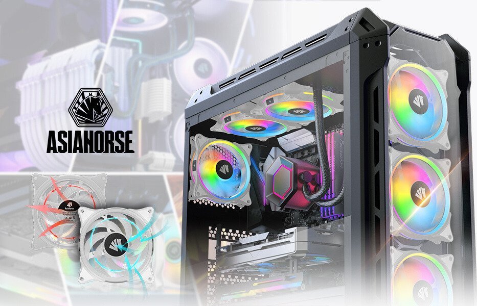 фото Вентилятор AsiaHorse FS9002 Pro White 3-pack