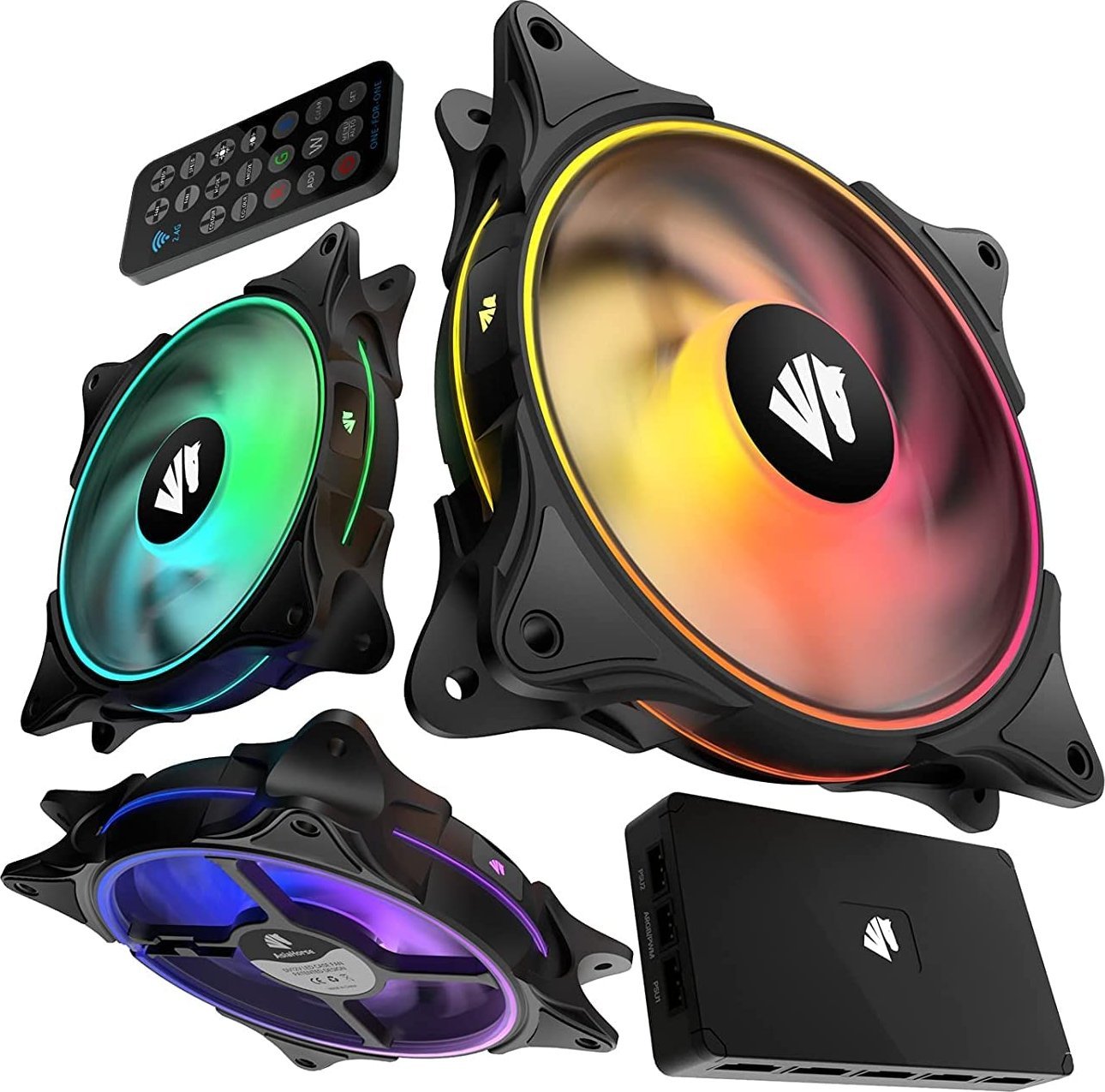 фото Вентилятор AsiaHorse FS9002 Pro Black 3-pack