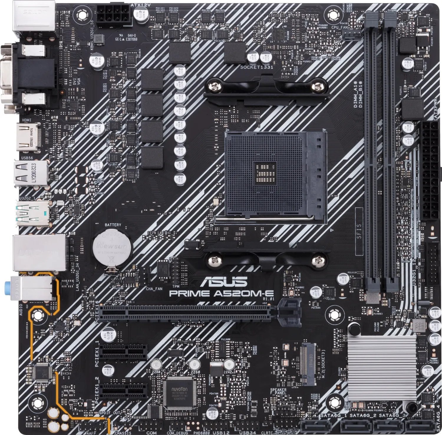 фото Материнська плата Asus Prime A520M-E/CSM