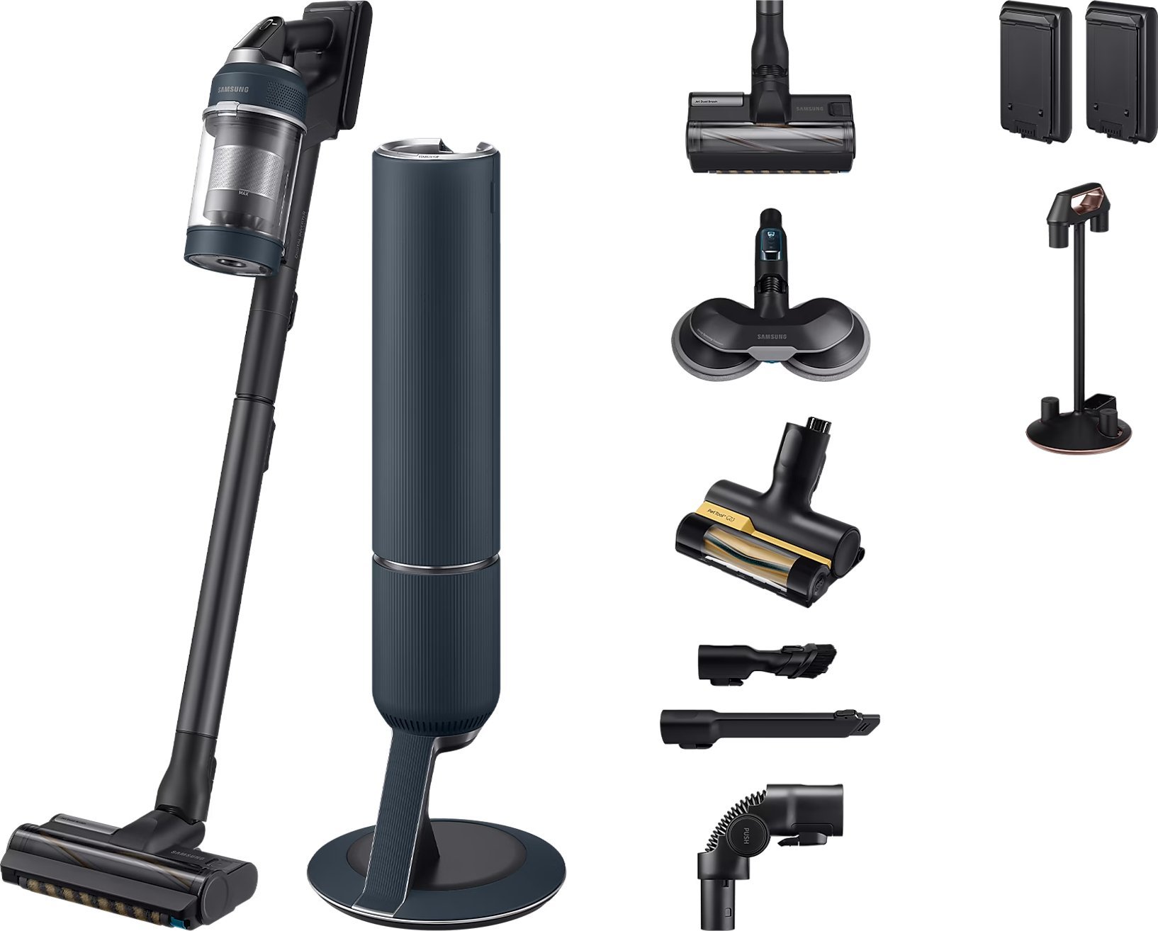 фото Вертикальний + ручний пилосос (2в1) Samsung Jet Plus Pro Extra VS20B95973B/GE