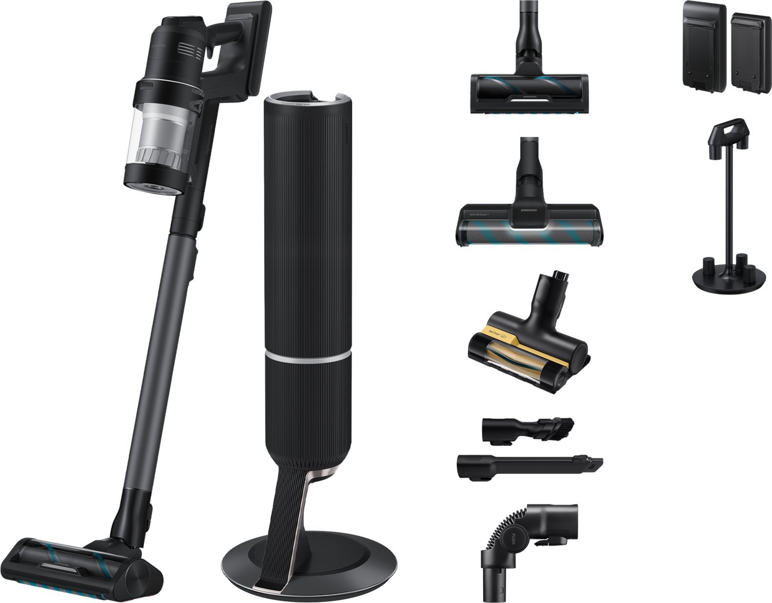 фото Вертикальний + ручний пилосос (2в1) Samsung Bespoke Jet AI VS28C9784QK/WA
