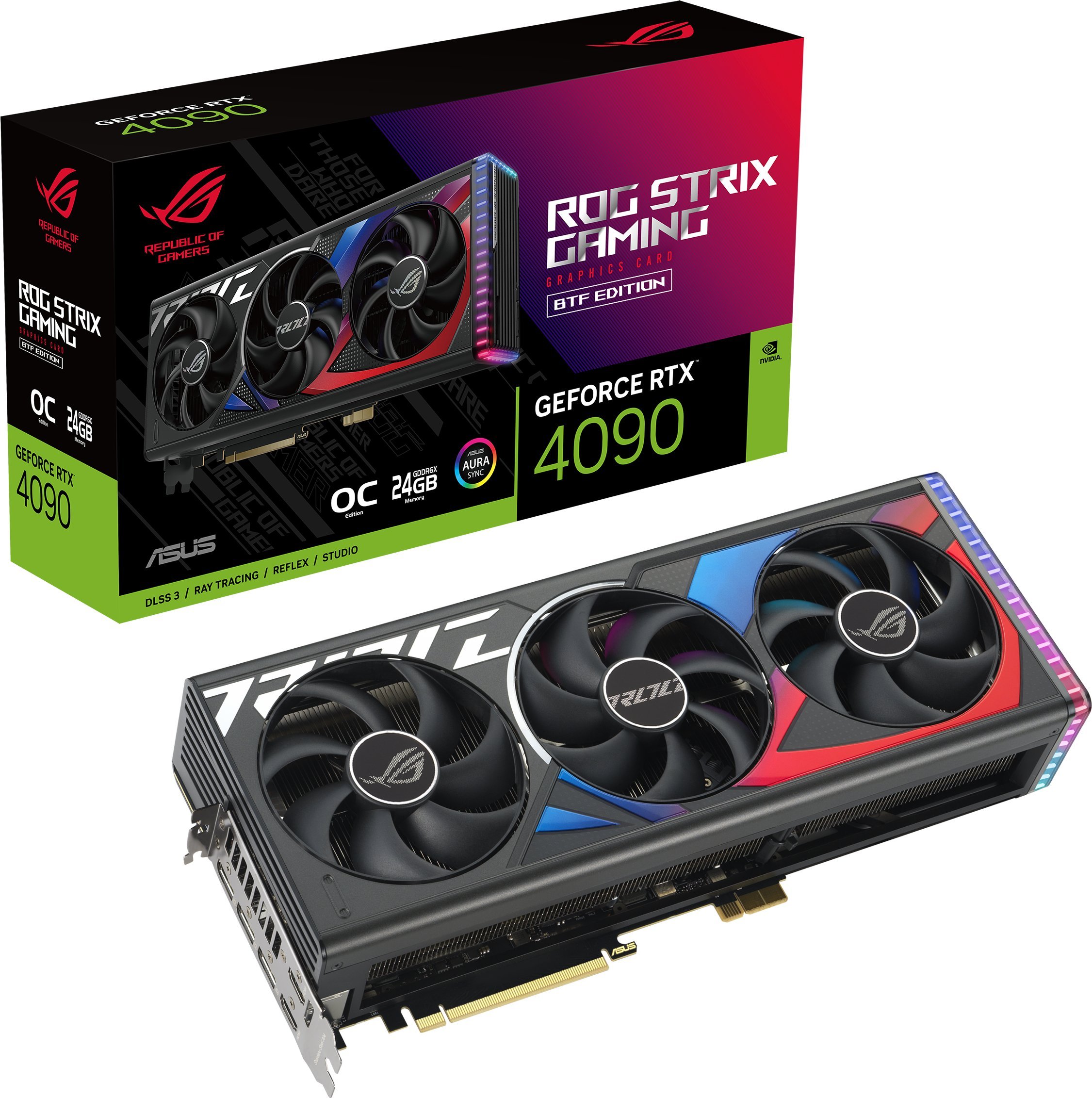 фото Відеокарта Asus GeForce RTX 4090 ROG Strix BTF OC (ROG-STRIX-RTX4090-O24G-BTF-GAMING)