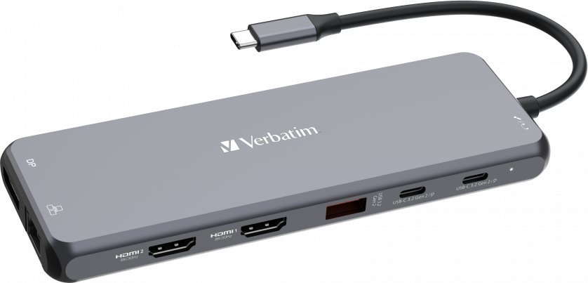 Stacja/replikator Verbatim CMH-13 USB-C (32153)