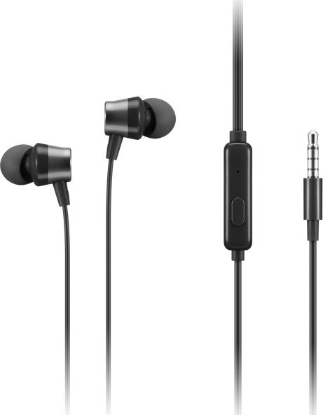 фото Навушники без мікрофону Lenovo In-Ear Headphone Gen II Black (4XD1J77352)