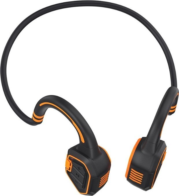 фото Навушники з мікрофоном Evolveo BoneSwim Orange (BS-MP3-16GB-OR)