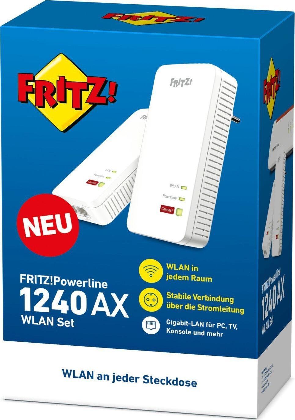 фото Powerline-адаптер AVM Fritz! 1240 AX WLAN Set (20003021)