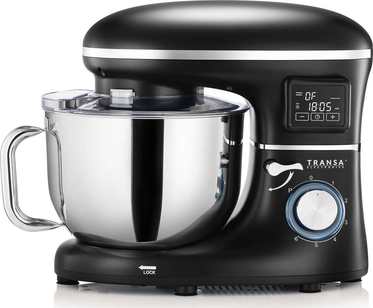 фото Міксер планетарний Transa Electronics TE-24A Black Hot