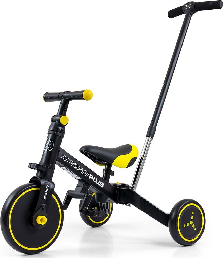 Milly Mally Rowerek Ride On - Bike 4w1 OPTIMUS PLUS Black